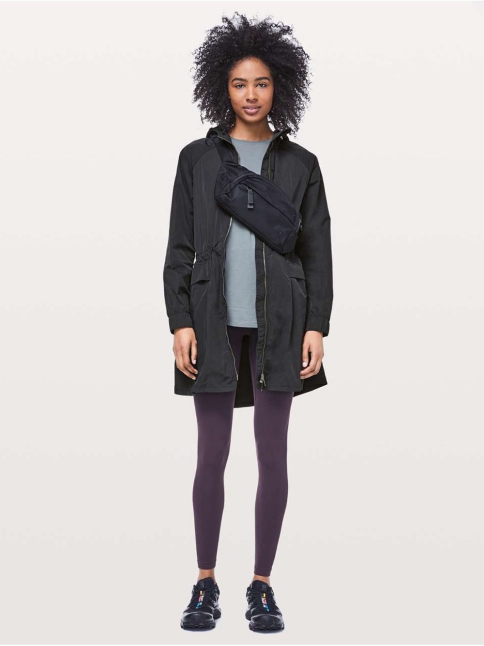 Lululemon Lululemon Pack & Glyde Jacket Solid Black Packable Full Zip size 8 - Picture 2 of 15